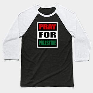 Pray for Palestine Artwork Baseball T-Shirt